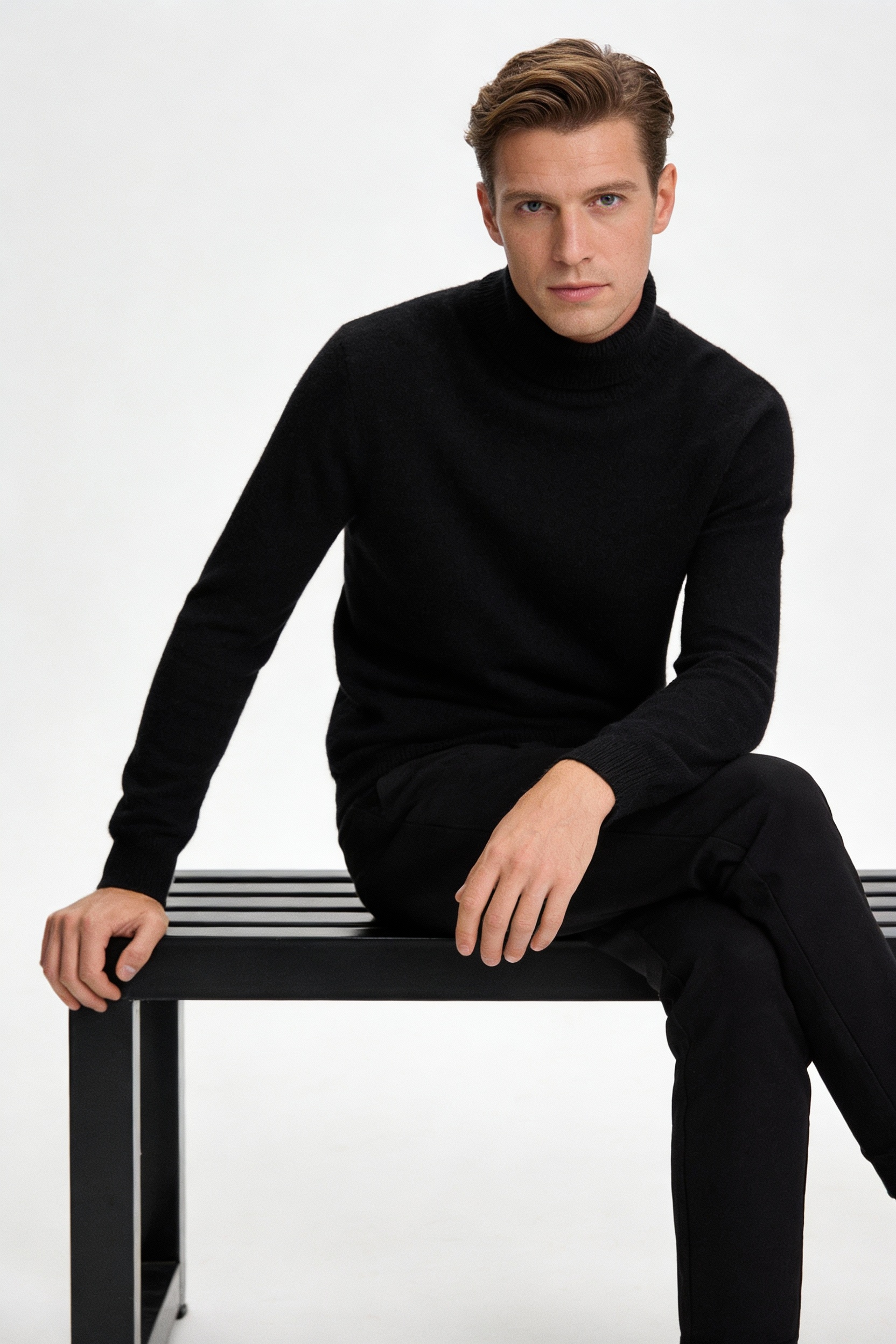 Goat Cashmere Turtleneck Sweater