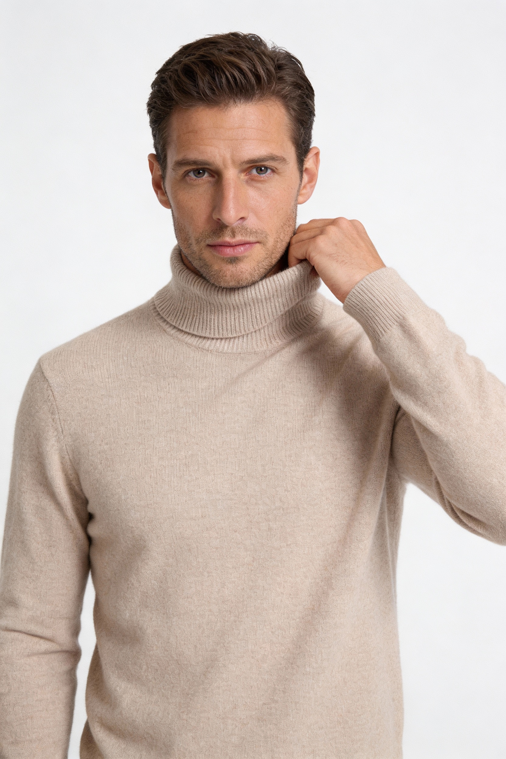 Goat Cashmere Turtleneck Sweater